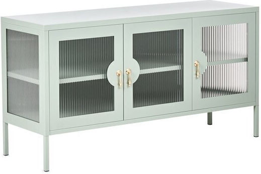Μπουφές Berwyn 3414 από Μέταλλο & Γυαλί 120x40x65cm