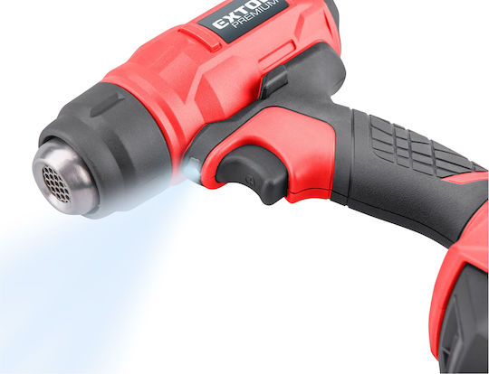 Extol 8891866 Pistol termic 20V cu control de temperatură până la 550°C