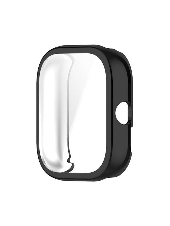Electroplating Θήκη Σιλικόνης σε Μαύρο χρώμα για Xiaomi Redmi Watch 4 Electroplating Θήκη Σιλικόνης σε Μαύρο χρώμα για Xiaomi Redmi Watch 4