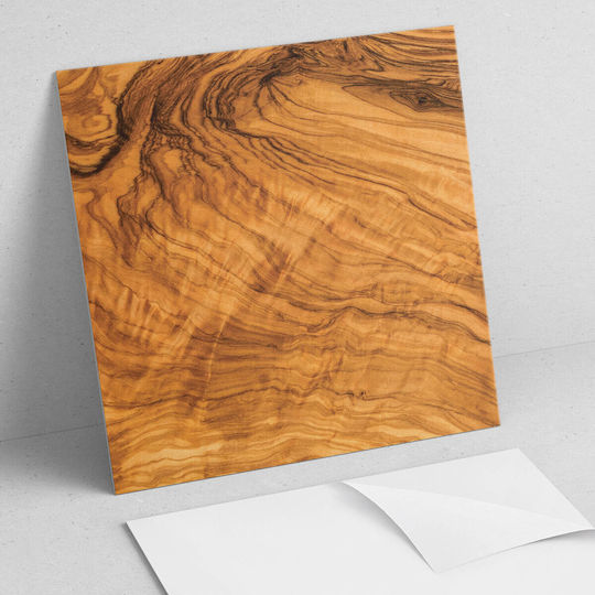 Vinyl Floor Sticker Print Pattern Natural Wood 4x50x50 Pcs