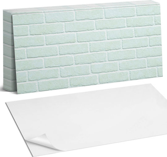 Self Adhesive Wall Covering Vinyl Printed Wall Design Bricks 10x40x20 Cm