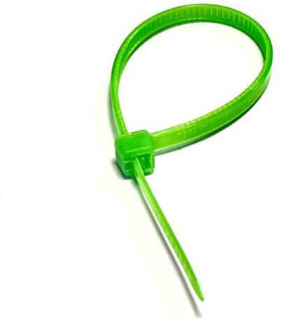 Tretytka Πλαστικά Δεματικά Καλωδίων 100mmx2.5mm σε Πράσινο χρώμα (100τμχ)