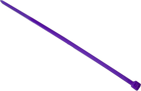 Tretytka Πλαστικό Δεματικό Καλωδίων 100mmx2.5mm σε Μωβ χρώμα (1τμχ)