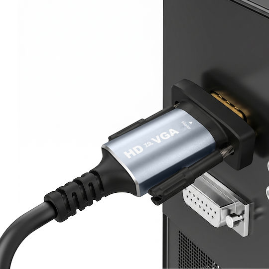 Linq Video Adapter Kabel HDMI Zu VGA 1.8m Full HD 1080p Auflösung Schwarz