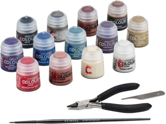 Games Workshop Warhammer 40,000 Model Making Paints Set Paints + Tools Set 12ml 13pcs