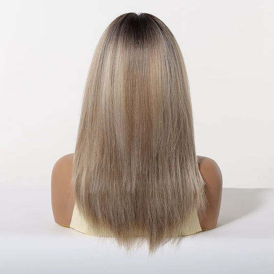 Animis Beauty Перука със Синтетична Коса в Рус Цвят 40см