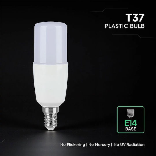 V-TAC Lampă LED 7.5W 100mm pentru Dulie E14 și Formă T37 Alb Rece 660lm