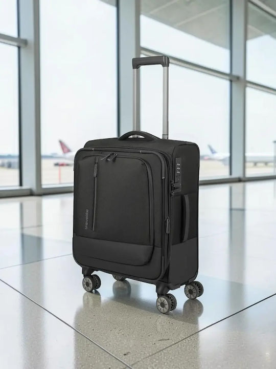 Travelite Reisegepäck Kabinen Stoff Schwarze Höhe 55cm