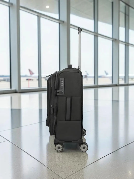 Travelite Reisegepäck Kabinen Stoff Schwarze Höhe 55cm