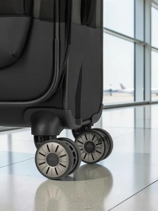 Travelite Reisegepäck Kabinen Stoff Schwarze Höhe 55cm