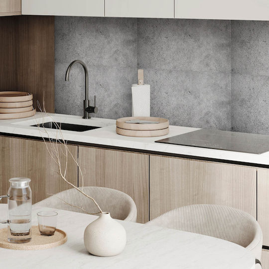 Set of Vinyl Tiles Printed Raw Concrete Texture 6x60x30 Pcs