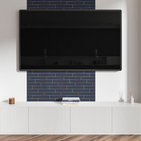 Vinyl Tile Set Wall Texture Brick Print 4x50x50 Pieces