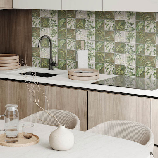PVC Tile Pack Self Adhesive Design Sheets Bedroom Nature Mosaic 10x40x20 cm