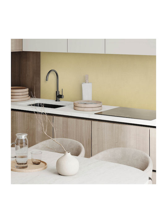 Panou Decorativ de Perete din Vinil Print 100x50 în Galben Pastel