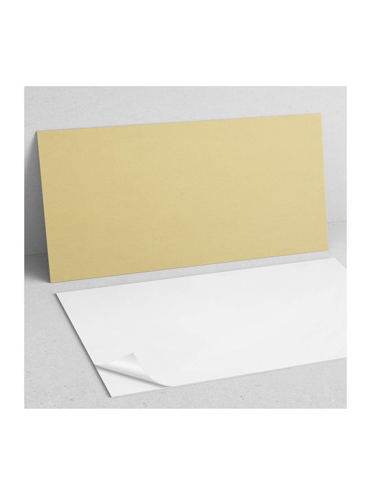 Panou Decorativ de Perete din Vinil Print 100x50 în Galben Pastel