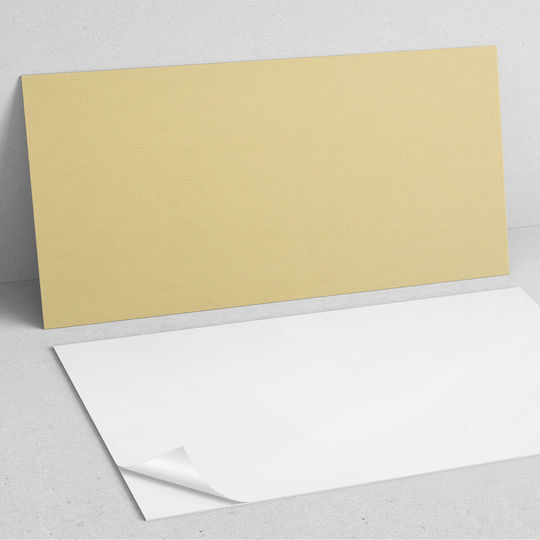 Decorative Vinyl Wall Panel Print 100x50 in Pastel Yellow