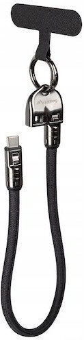 Lanberg Keychain Cable USB-C мъжки - USB-C 240W Черен 0.3m CA-CMCM-10LN-0003-BK