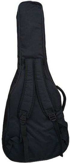 Hard Bag Wasserdichter Musikinstrumentenkoffer für Akustische Gitarre mit Gepolstertem Schwarzen Bezug