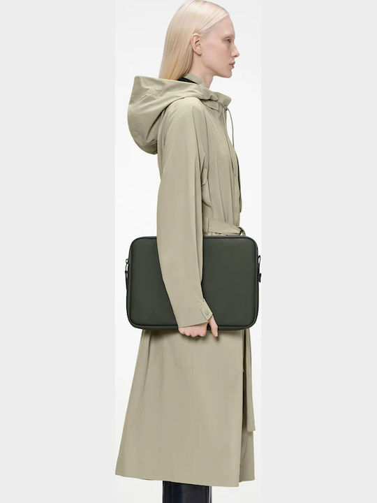 Rains Trail Laptop Case in Green Colour
