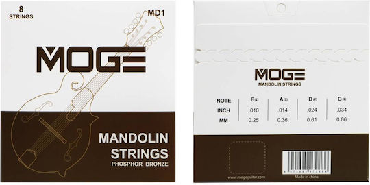 Moge Μονή Χορδή Phosphor Bronze Μαντολίνου 10"