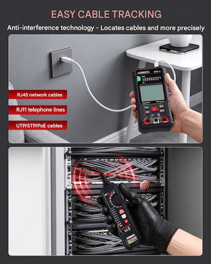 Range Multimetru Digital True RMS cu Măsurare AC / DC / Temperatură X002G7A5JT