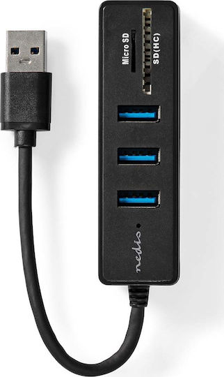 Nedis Usb-a 3.2 Gen 1 Hub 5 Ports Ultra-fast Transfer Up To 5 Gbit S Black