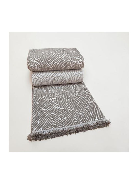 Linea Home Berre Sesselüberwurf Chenille 180x160cm Herstellerfarbe Mocca