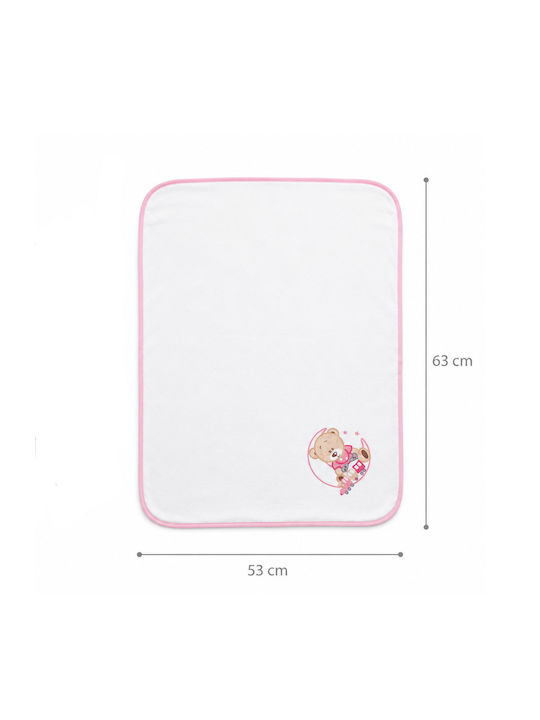 Gamberritos Kids Pink Swaddle Blanket 53x63cm