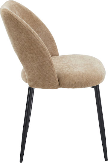 Lamett Dining Chairs with Fabric Upholstery Taupe 2 Pieces 51x58x82cm
