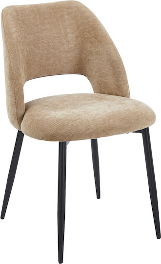 Lamett Dining Chairs with Fabric Upholstery Taupe 2 Pieces 51x58x82cm