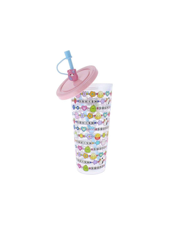 Thumbs Up Squishmallows Стъклена Чаша със Сламка 700ml