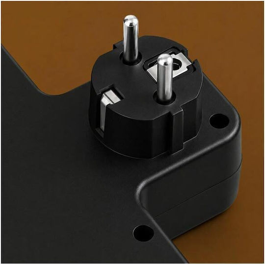 Захранваща лента 2 гнезда с 2 USB-A, USB-C и превключвател