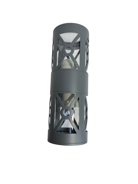 Epiplo-Fos Wall-Mounted Outdoor Light E27 Double Beam 10x10x26cm