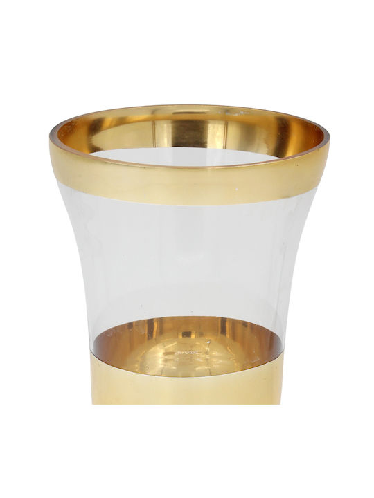 Keskor Keskor Dekorative Glasvase Gold Y26cm