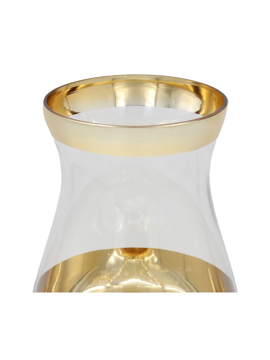 Keskor Dekorative Glasvase Gold Y29cm