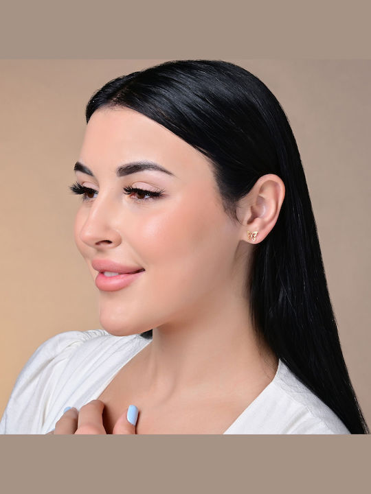 Akzent Stud Earrings Made of Gold Plated Steel