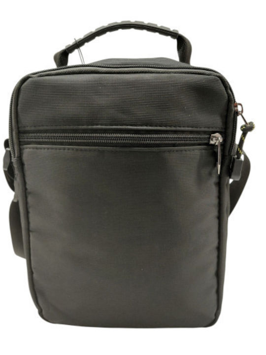 Herren Schulter / Crossbody Tasche Schwarz