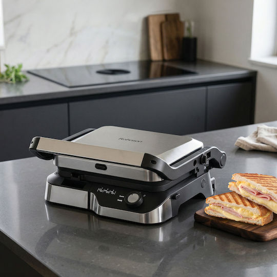 Rohnson Сандвич мейкър Грил с Разделяеми плочи 2200W Inox