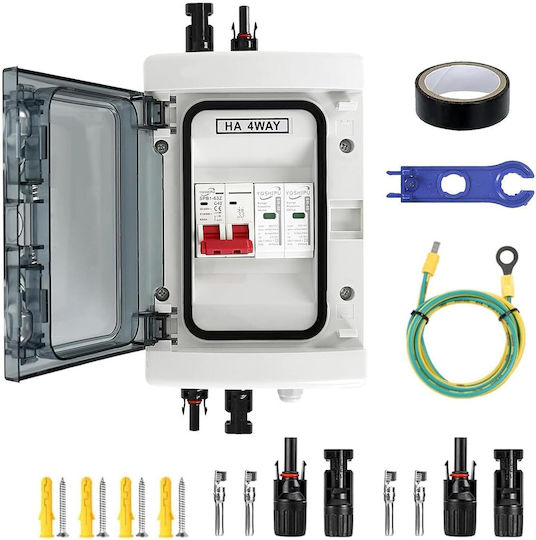 Photovoltaic DC Connection Electrical Box Outdoor Mounting Waterproof IP65 Transparent