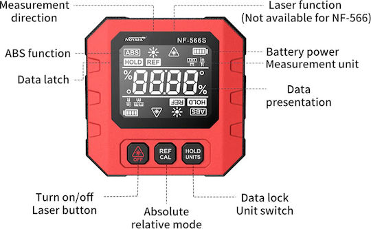 Noyafa Digital Builders / Construction Aluminum Angle Ruler
