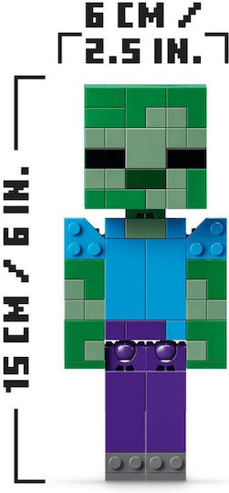 LEGO Minecraft Chicken Jockey for 9+ Years 344 Pieces