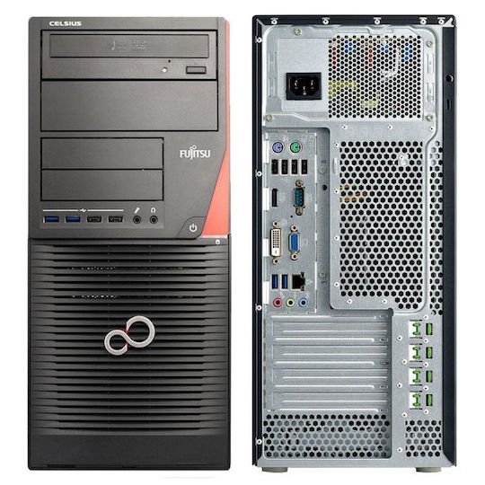 Fujitsu Celsius W530 Refurbished Grade A (Xeon-E3-1245V3/16GB/500GB SSD/No OS)