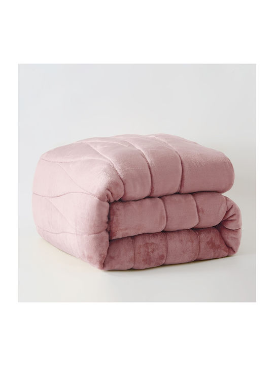 Liolios Home Sherpa Comforter Super King 220x240cm Doha Lt. Pudra