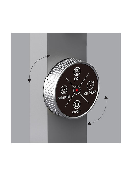 Aca LED Office Lamp in Silver Colour