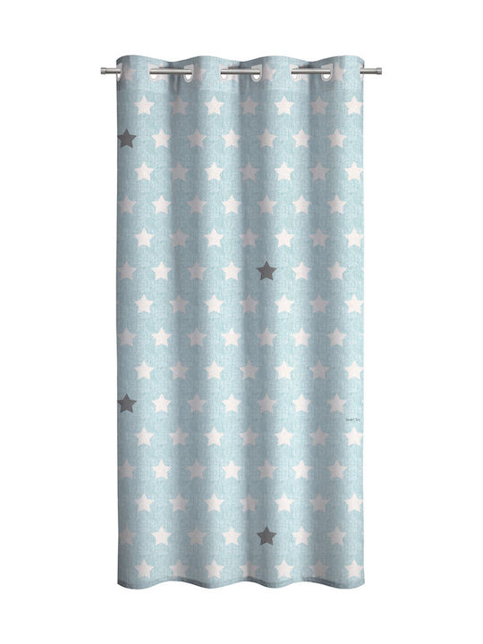 Saint Clair Kids Curtain Pirineo with Grommet Tops Blue 160x240cm
