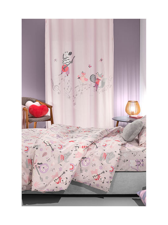 Saint Clair Perdea Pentru Copii Jazz Cu Capse Lila 160x240cm