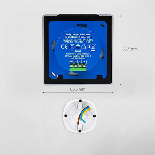 Shelly Recessed Wall Switch Silver