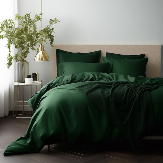 Darymex Μαξιλαροθήκη Σκούρα Πράσινη 40x60εκ.