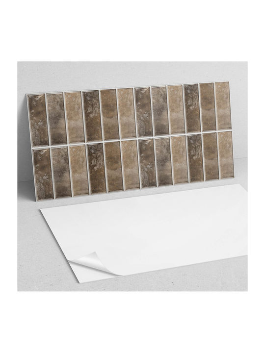 Wandsticker Boden Vinyl Fliesen Vertikale Webmuster Druck 10x40x20 Stück
