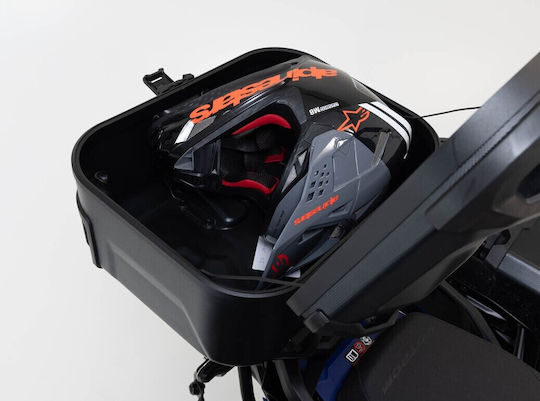 Set Case Mount Topcase Sw-motech Dusc L Cfmoto 800mt-x Black